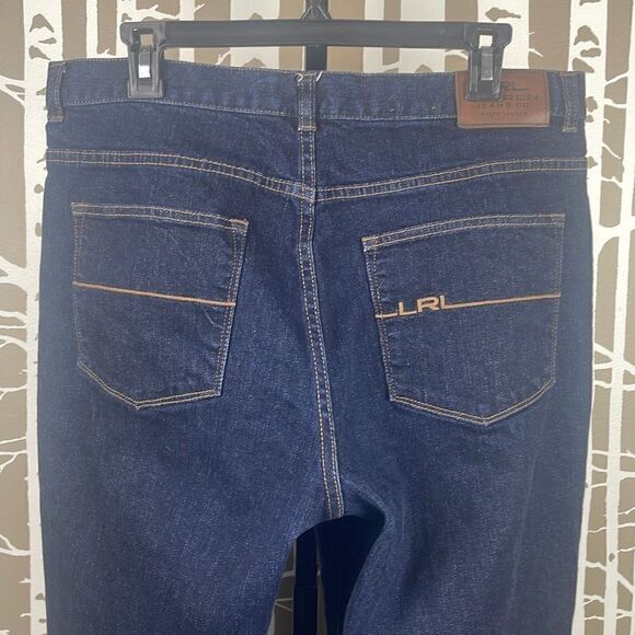 Lauren Ralph Lauren Dark Wash Classic Straight Ankle Jeans sz 14 - Picture 8 of 10